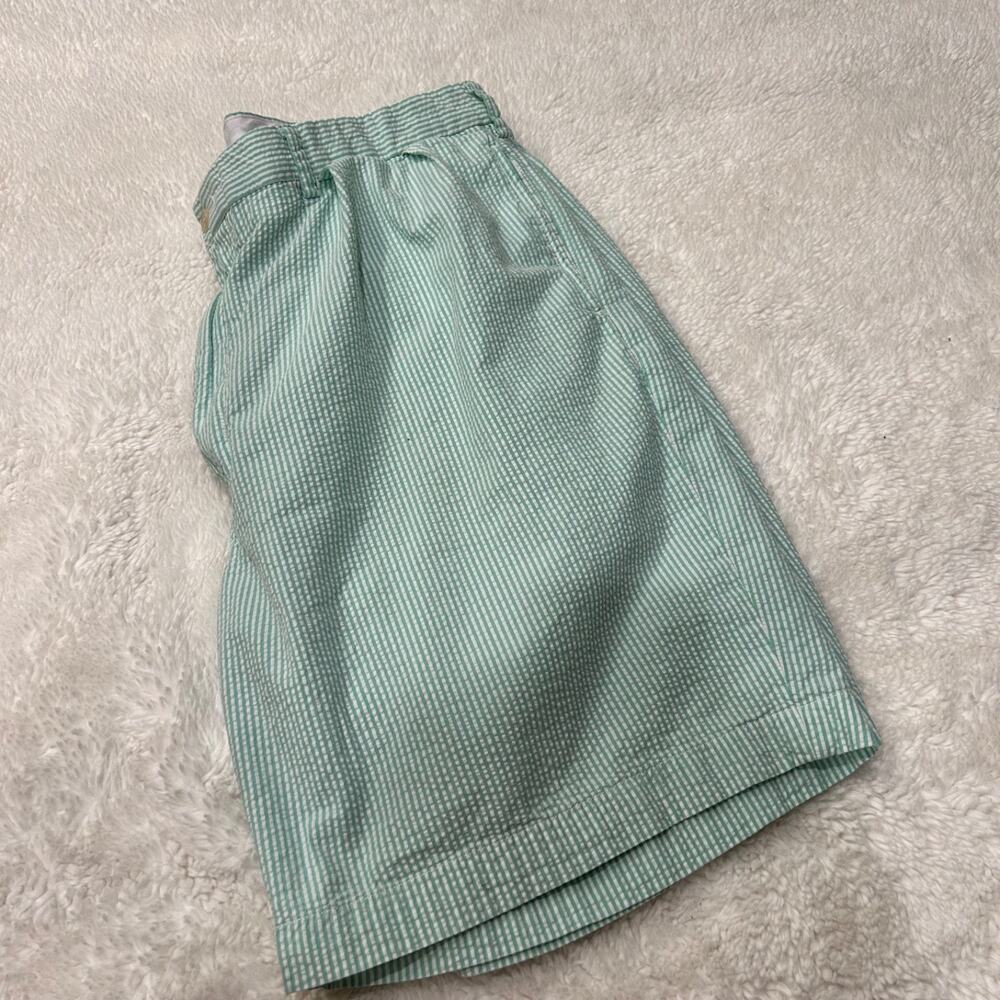 Polo Ralph Lauren Golf Shorts Mens 40 Green Striped Seersucker Fairway Short